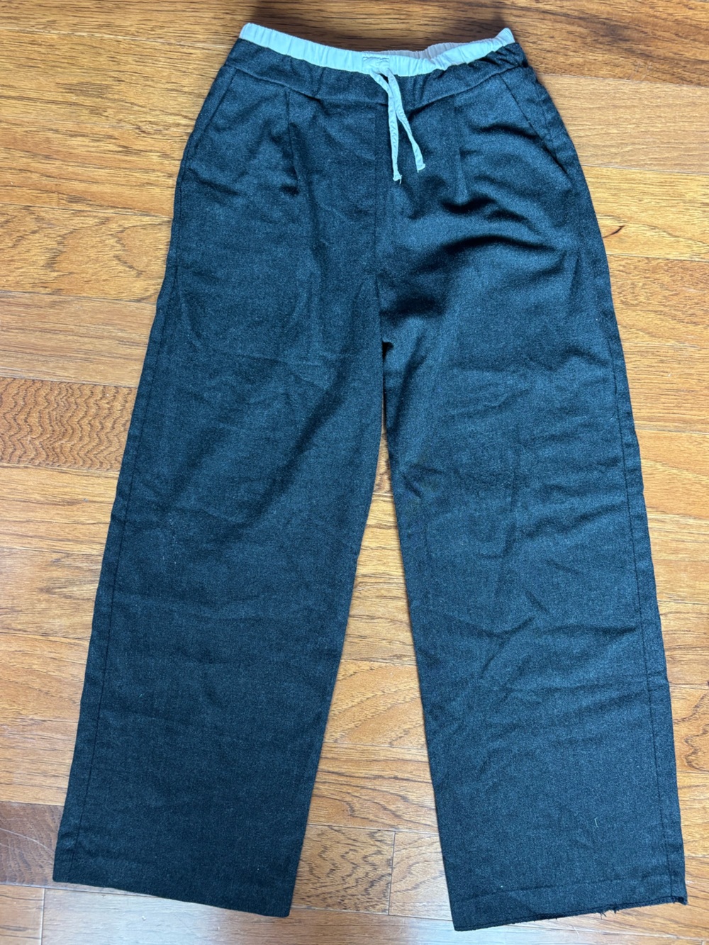 Zara girls Elastic Waist Pants with White Waistband